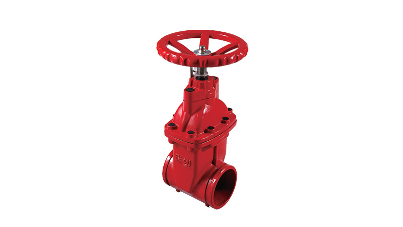 Grooved Resilient-seated Gate Valve with Gatage(Non-rising Stem)
